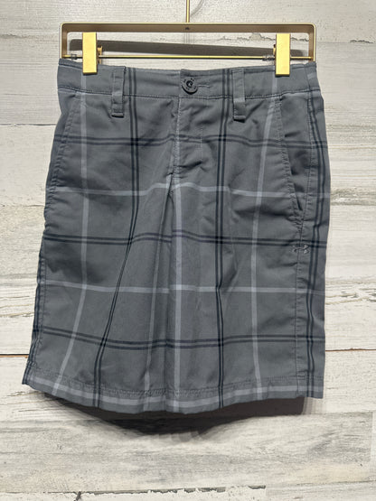 Boys Size 8 / YSM Under Armour Plaid Adjustable Waist Shorts - Very Good Used Condition