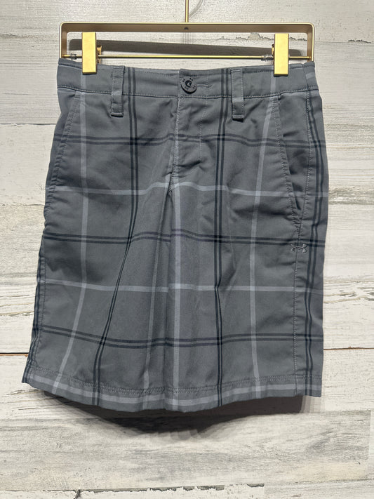 Boys Size 8 / YSM Under Armour Plaid Adjustable Waist Shorts - Very Good Used Condition