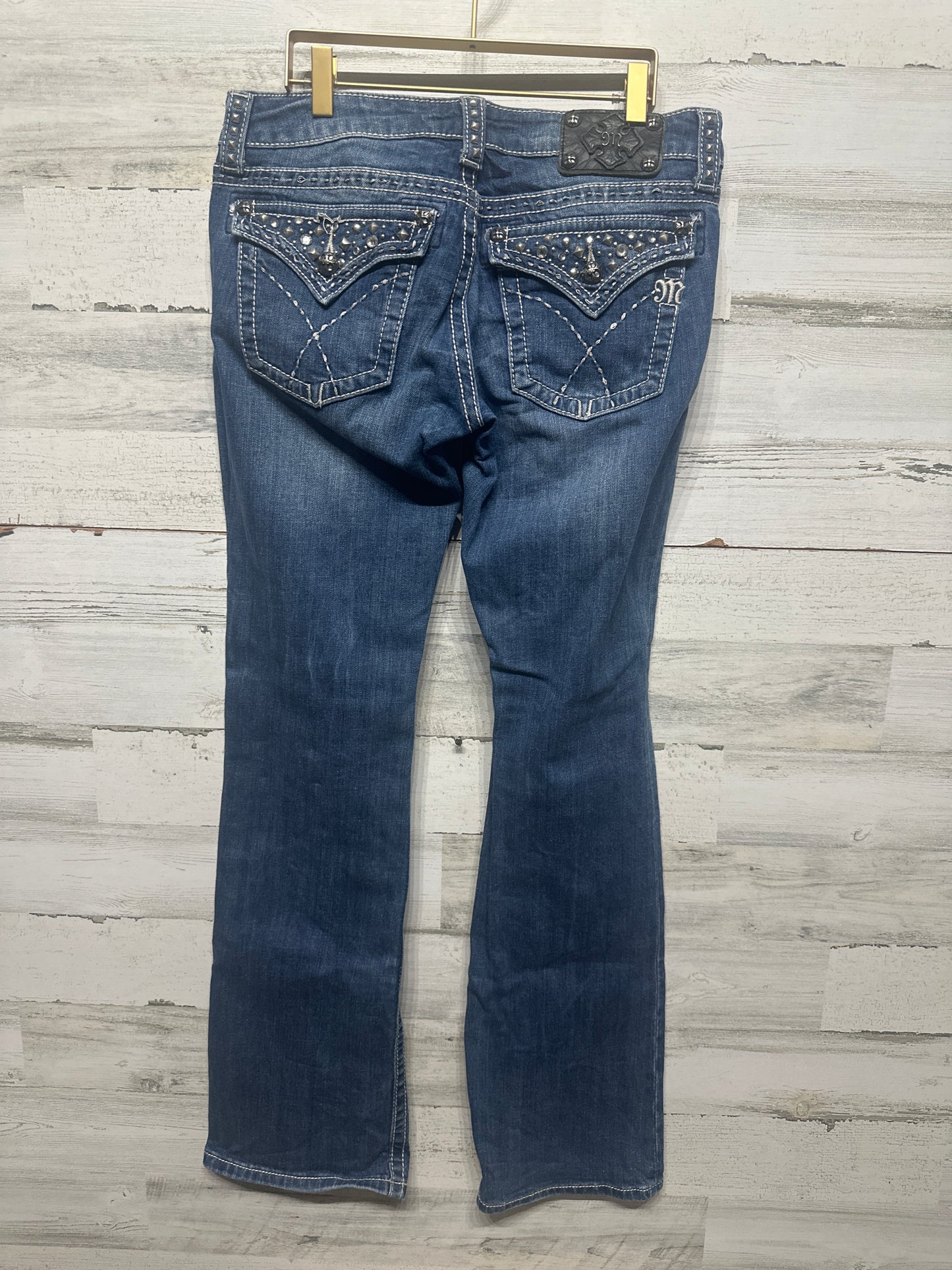 Women's Size 30 Miss Me Jeweled Studded Boot Jeans - Good Used Condition*