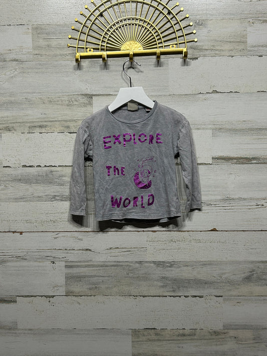 Girls Size 18-24m Zara Explore The World Shirt - Good Used Condition