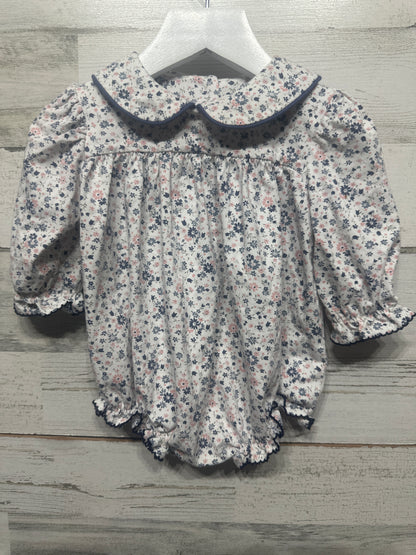 Girls Size 12m Sage & Lilly Floral Bubble - Very Good Used Condition