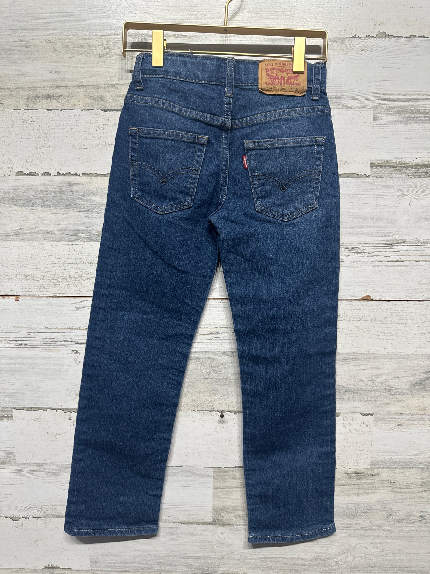 Boys Size 8 Regular Levi's Performance 514 Straight Adjustable Waist Jeans - Very Good Used Condition