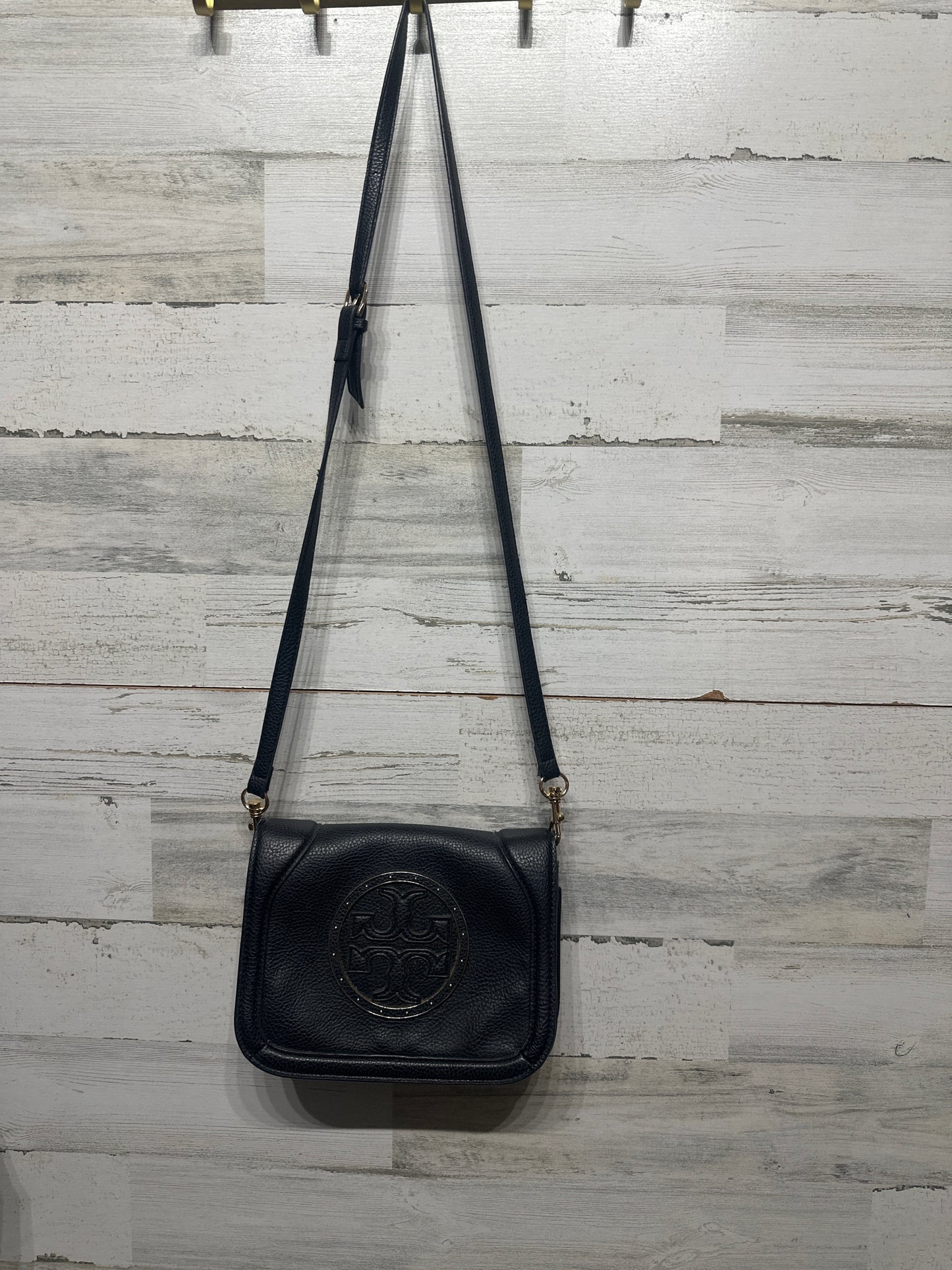 ToryBurch Crossbody Black Leather Purse - Good Used Condition