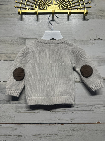 Size 3-6m Gymboree Beige Sweater - Very Good Used Condition