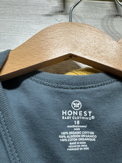 Honest Clothing Organic Cotton Bodysuit Lot - 4 Pieces - Boys Size 18m - Very Good Used Condition