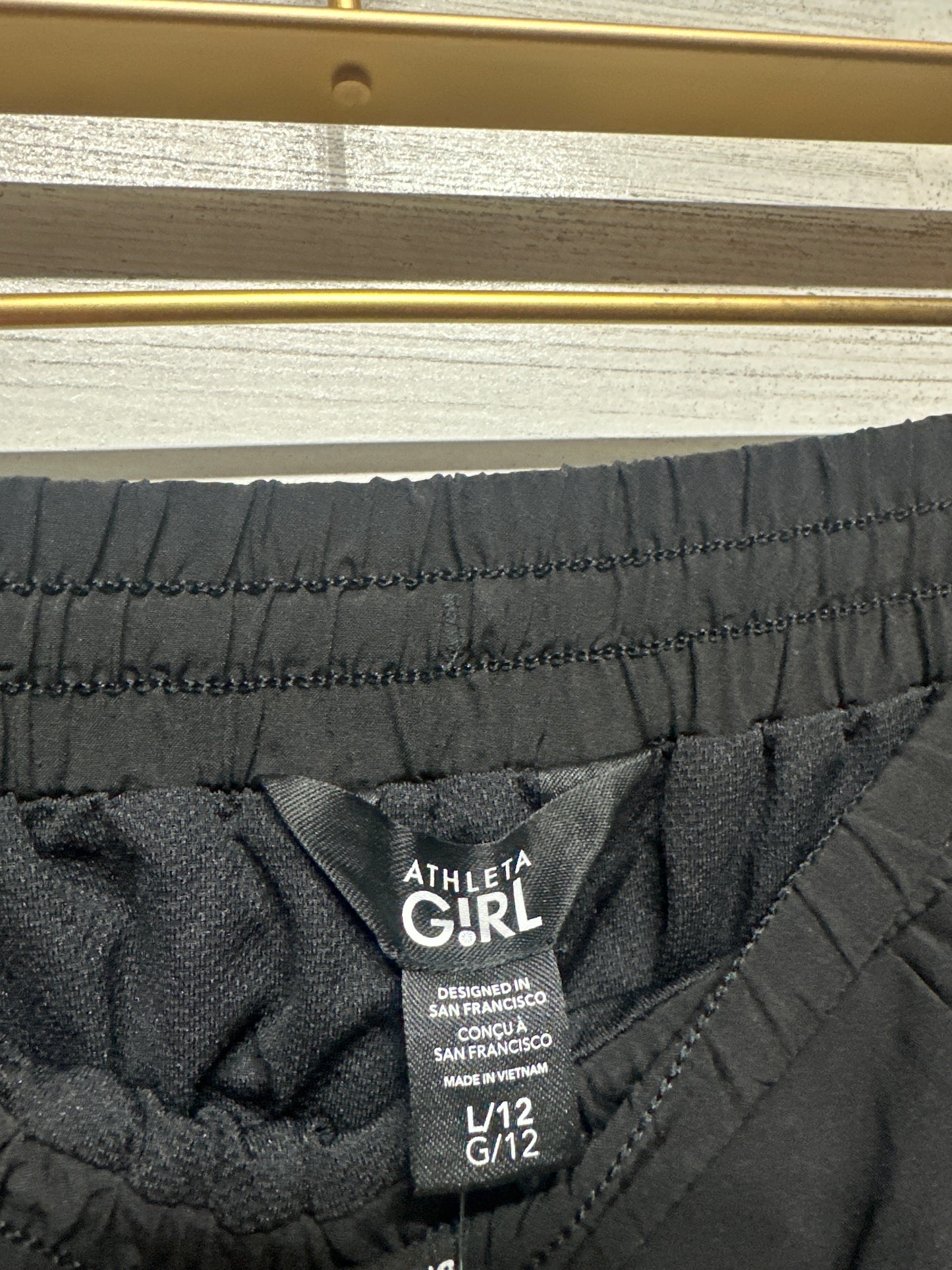 Girls Size 12 (Large) Athleta Girl Good Days Pants in Black - New With Tag