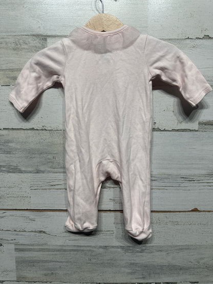 Newborn First Impressions Pink Ruffle Sleeper VGUC