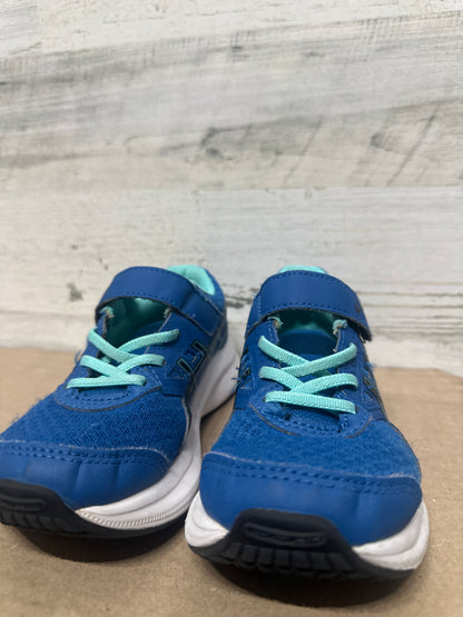 Size 1 (Youth) ASICS Blue Velcro Shoes - Good Used Condition*