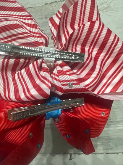 Jo Jo Siwa Lot of Hair Bows on Alligator Clips (Set of 4) - Good Used Condition