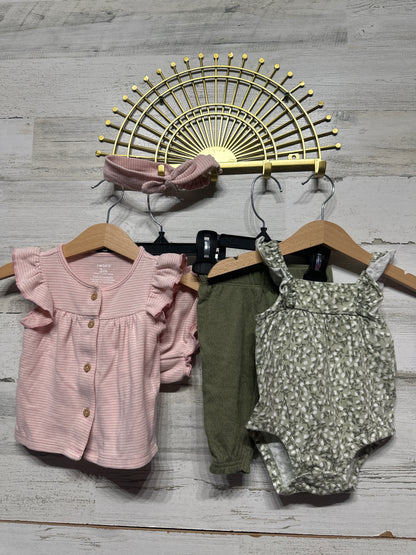 Girls Size 3m Carter's Clothing Lot - 5 Pieces - Good Used Condition
