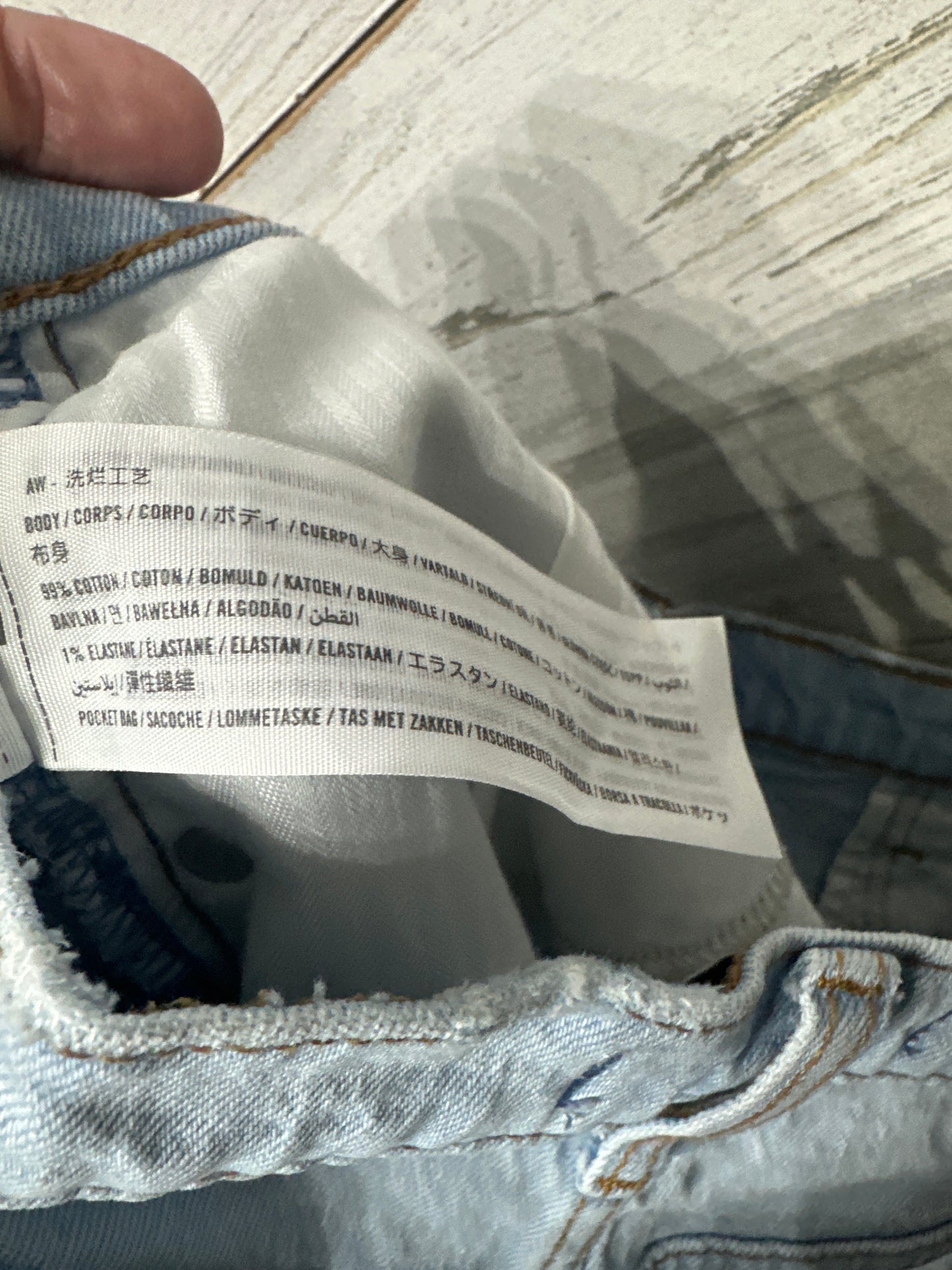 Women's Size 14 (32) Abercrombie & Fitch The Dad Short - High Rise Denim Shorts - Very Good Used Condition