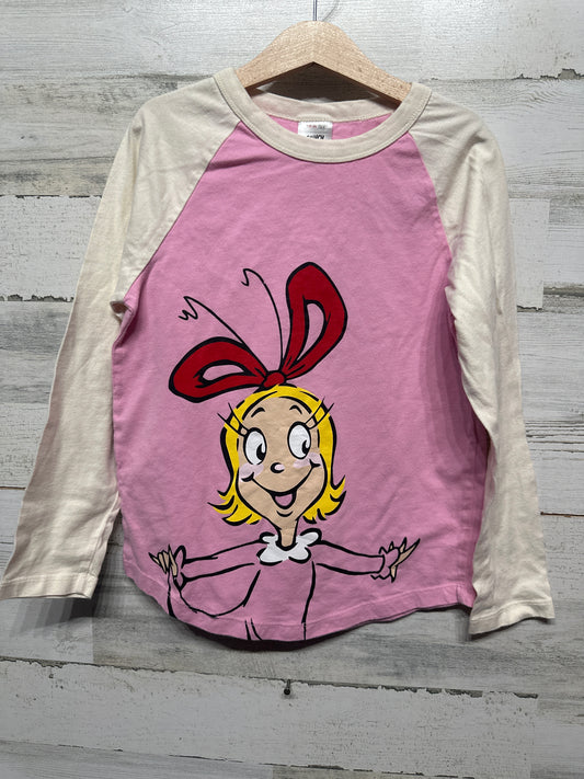 Size 8 (130cm) Hanna Andersson Grinch Cindy Lou Who Shirt - Very Good Used Condition