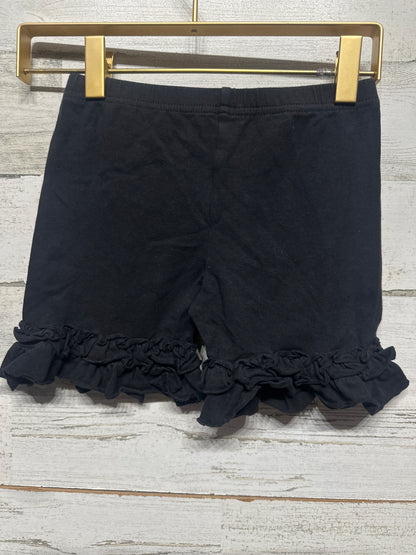 Size 8 Sew Sassy Black Ruffle Shorts - Good Used Condition