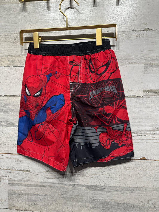 Boys Size 5/6 Spiderman Swim Trunks - New With Tags