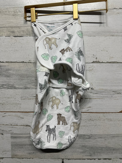 Size 0-3m Aden & Anais Essentials Safari Velcro Swaddle - Very Good Used Condition