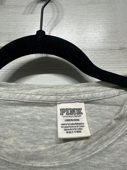 Women's Size Large Victoria's Secret Pink Long Sleeve Rhinestone Cherry Shirt - Very Good Used Condition