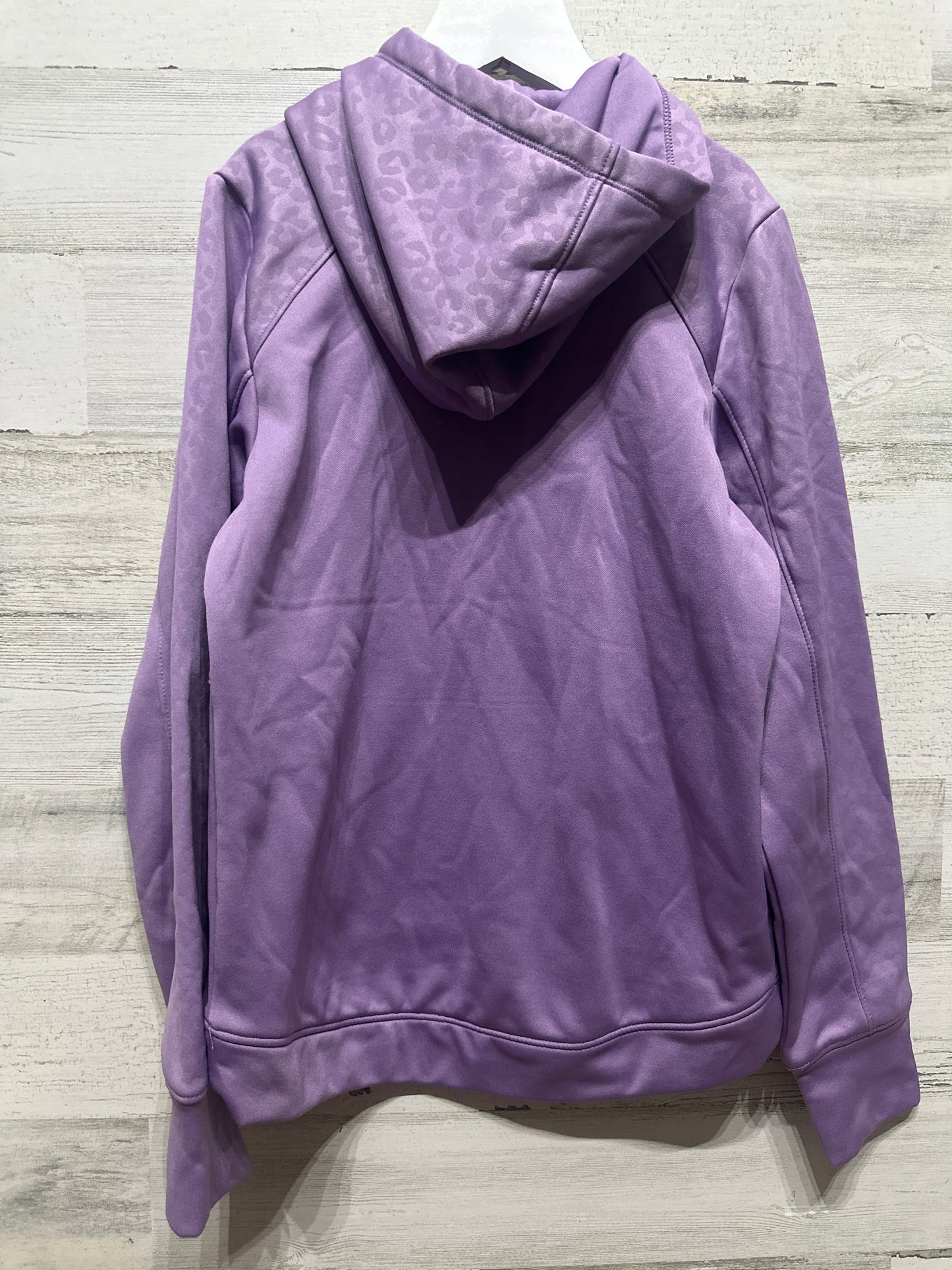 Girls Preowned Size 8-10 Medium BCG Purple Hoodie With Thumbholes - Very Good Used Condition