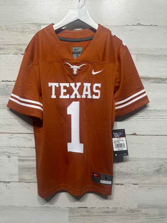 Boys New Size Small (Fits Like 10-12) Nike Youth Untouchable Football University of Texas Longhorns Jersey - New With Tags