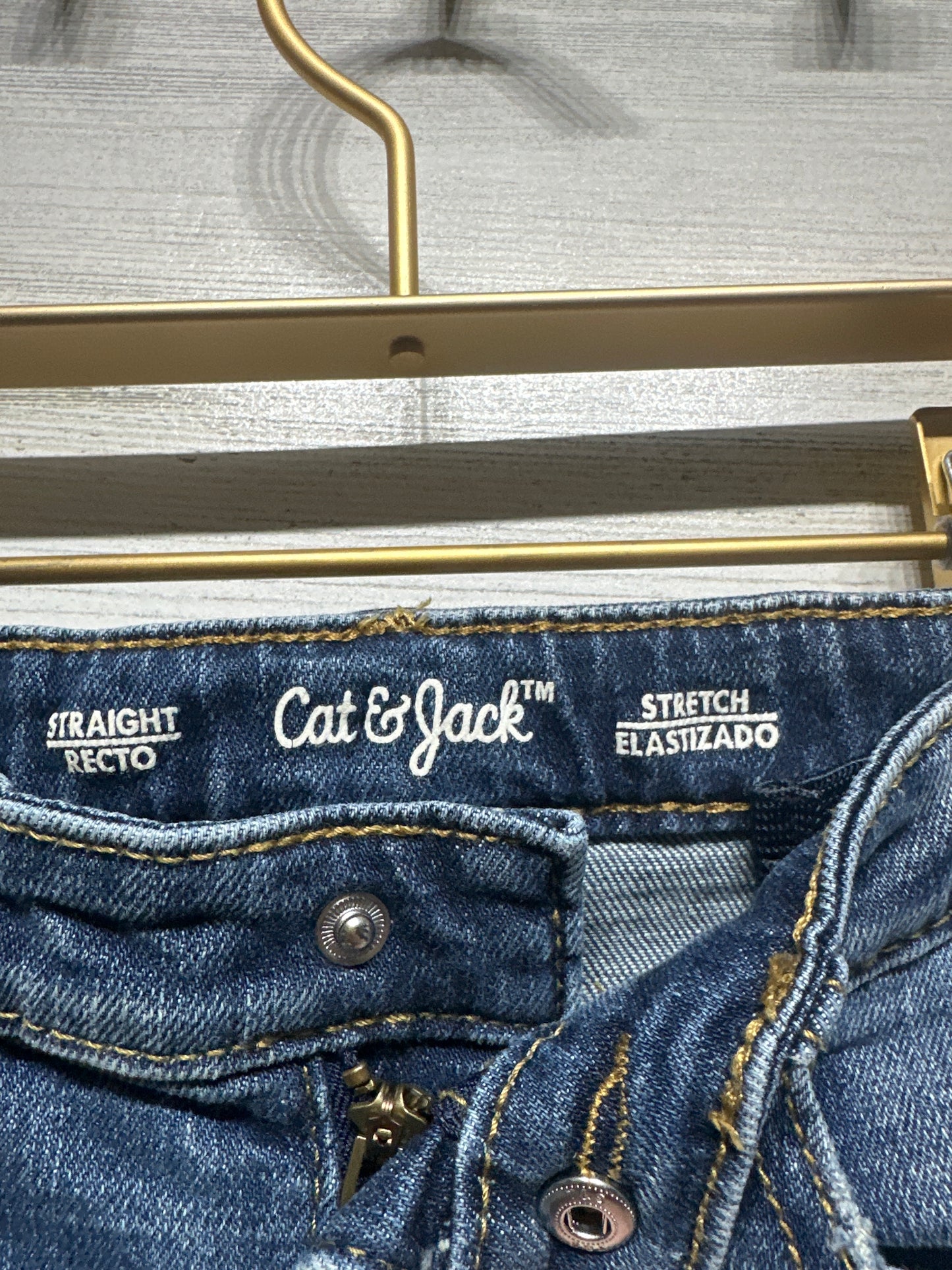 Boys Size 5 Straight Cat and Jack Adjustable Waist Jeans - Very Good Used Condition