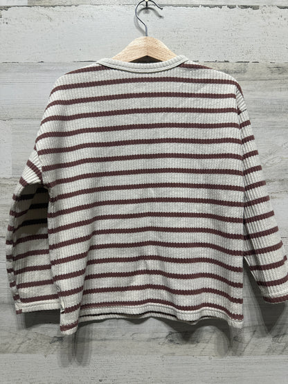 Size 5t Easy Peasy Boxy Oversized Thermal Striped Shirt - Very Good Used Condition
