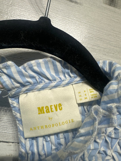 Women's Size 2 Maeve by Anthropologie Smocked Shirt - Very Good Used Condition
