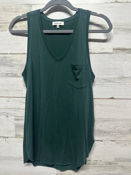Women's Size Small Another Love Brand Green Modal Blend Sleeveless Shirt - Very Good Used Condition