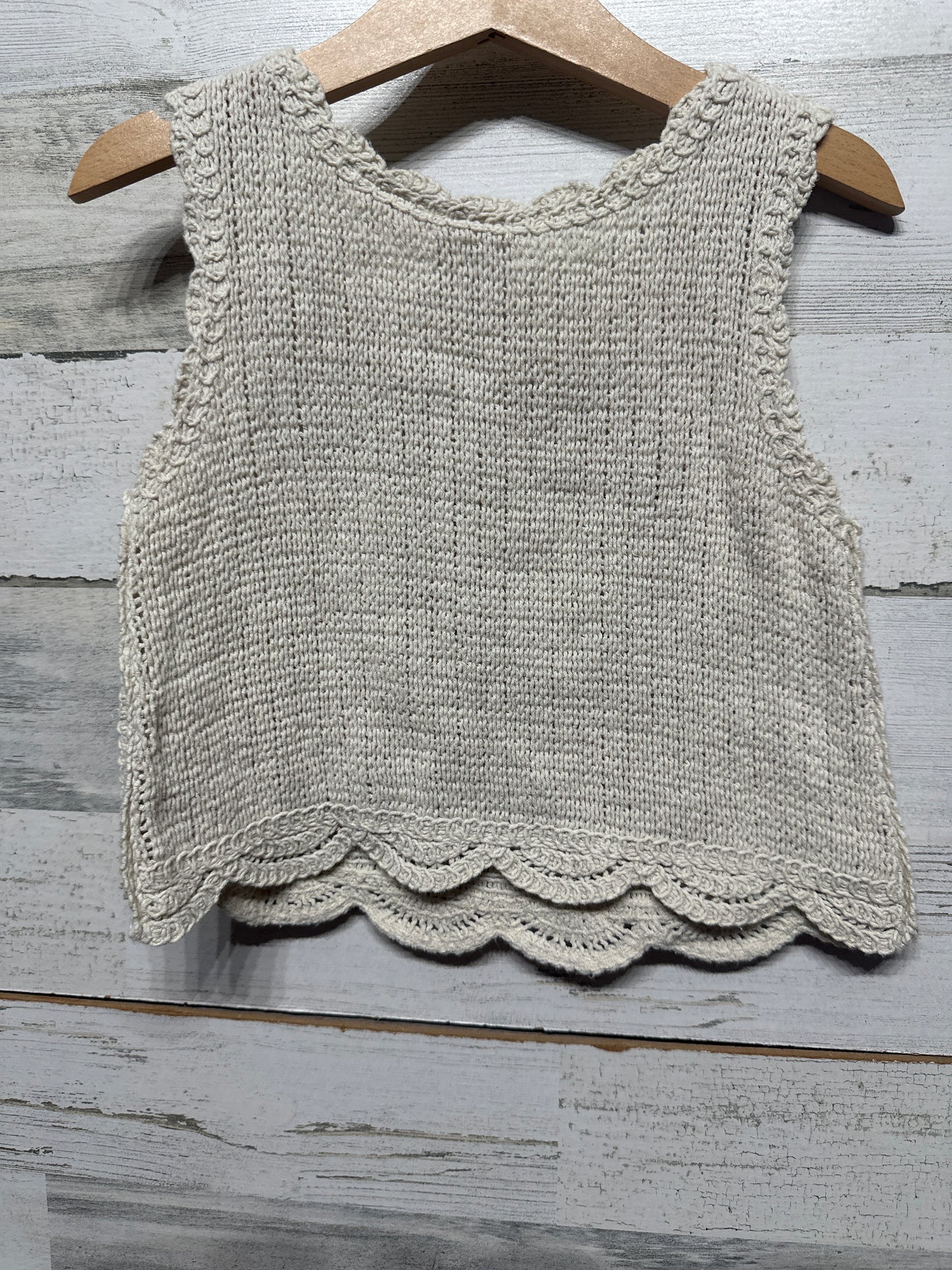 Zara Crochet Knit Top Girls 5 VGUC