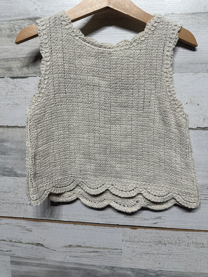 Zara Crochet Knit Top Girls 5 VGUC