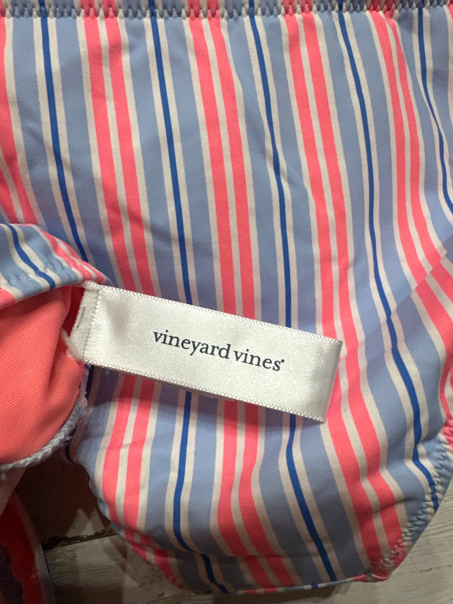 Girls Size Small (7/8) Vineyard Vines Two Piece Striped Swimsuit - Very Good Used Condition