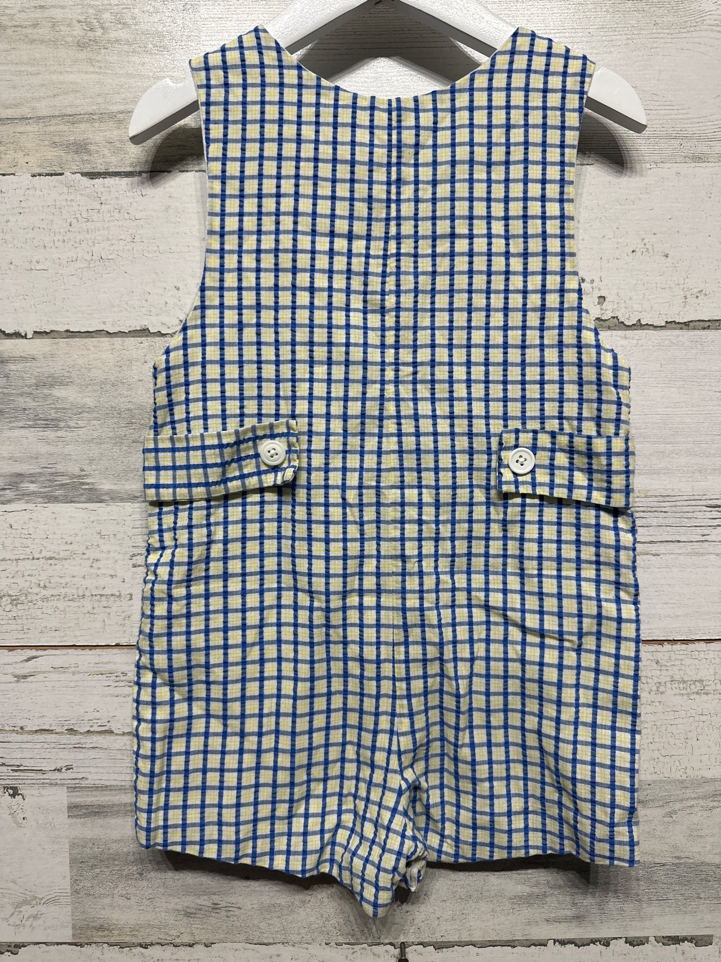 Boys Size 2 Wish Upon A Star Smocked Duck Jon Jon - Good Used Condition