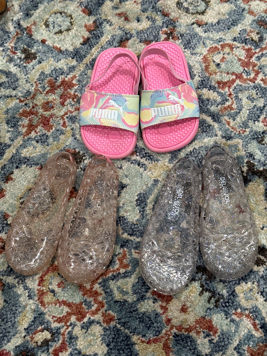 Toddler Girls Size 9 Spring Summer Shoe Bundle GUC
