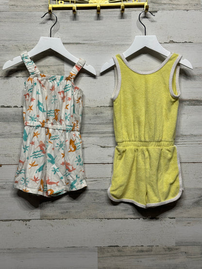 Girls Size 3t Romper Lot (2 Pieces) - Good Used Condition