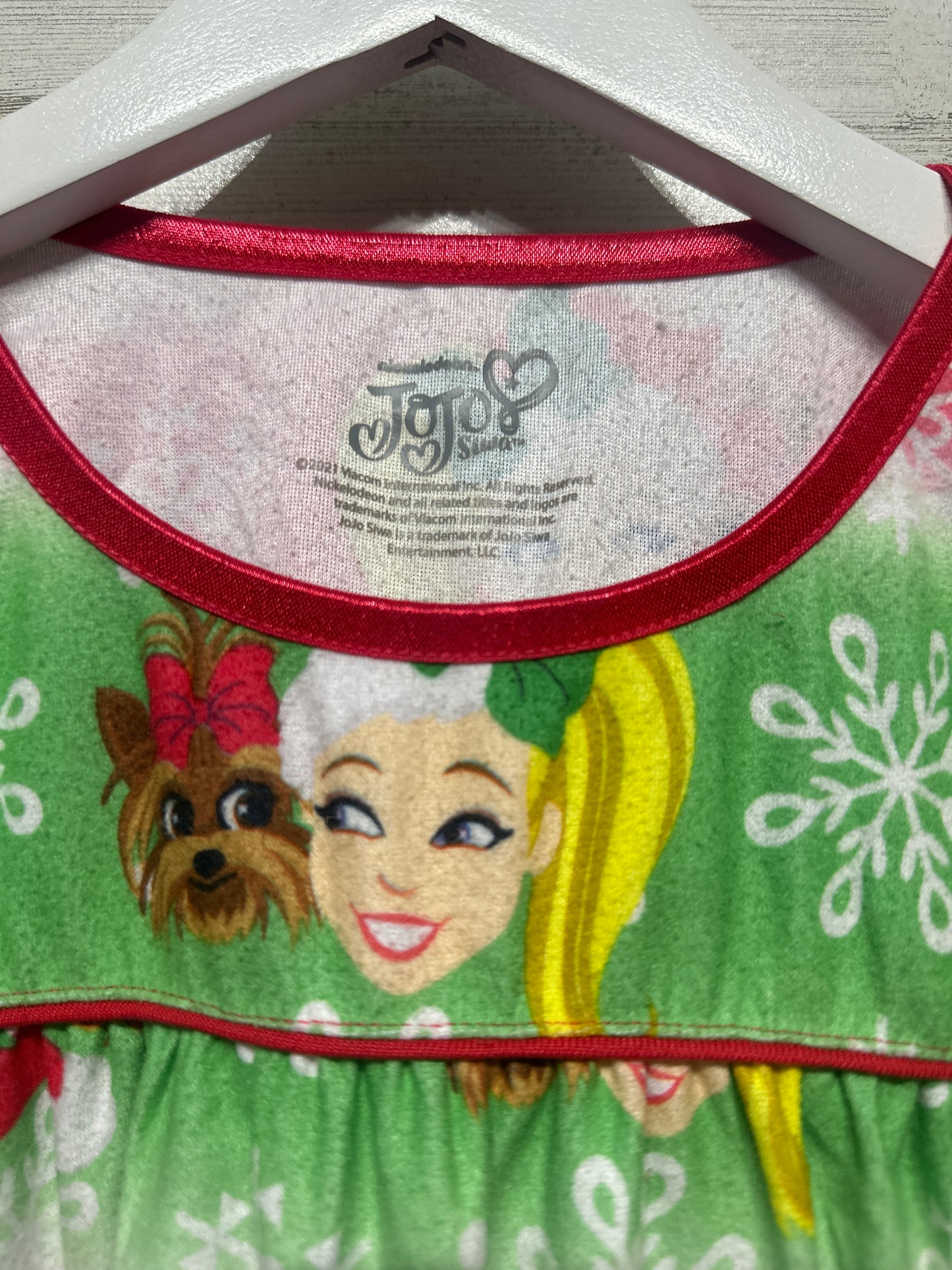 Girls Size Large Jo Jo Siwa Holiday Nightgown - Very Good Used Condition