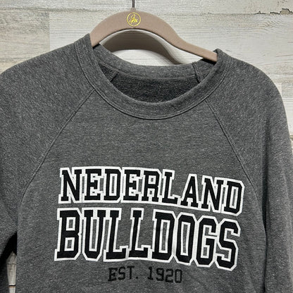 Women's Size Adult Small Grey Nederland Bulldogs Sweatshirt - Very Good Used Condition