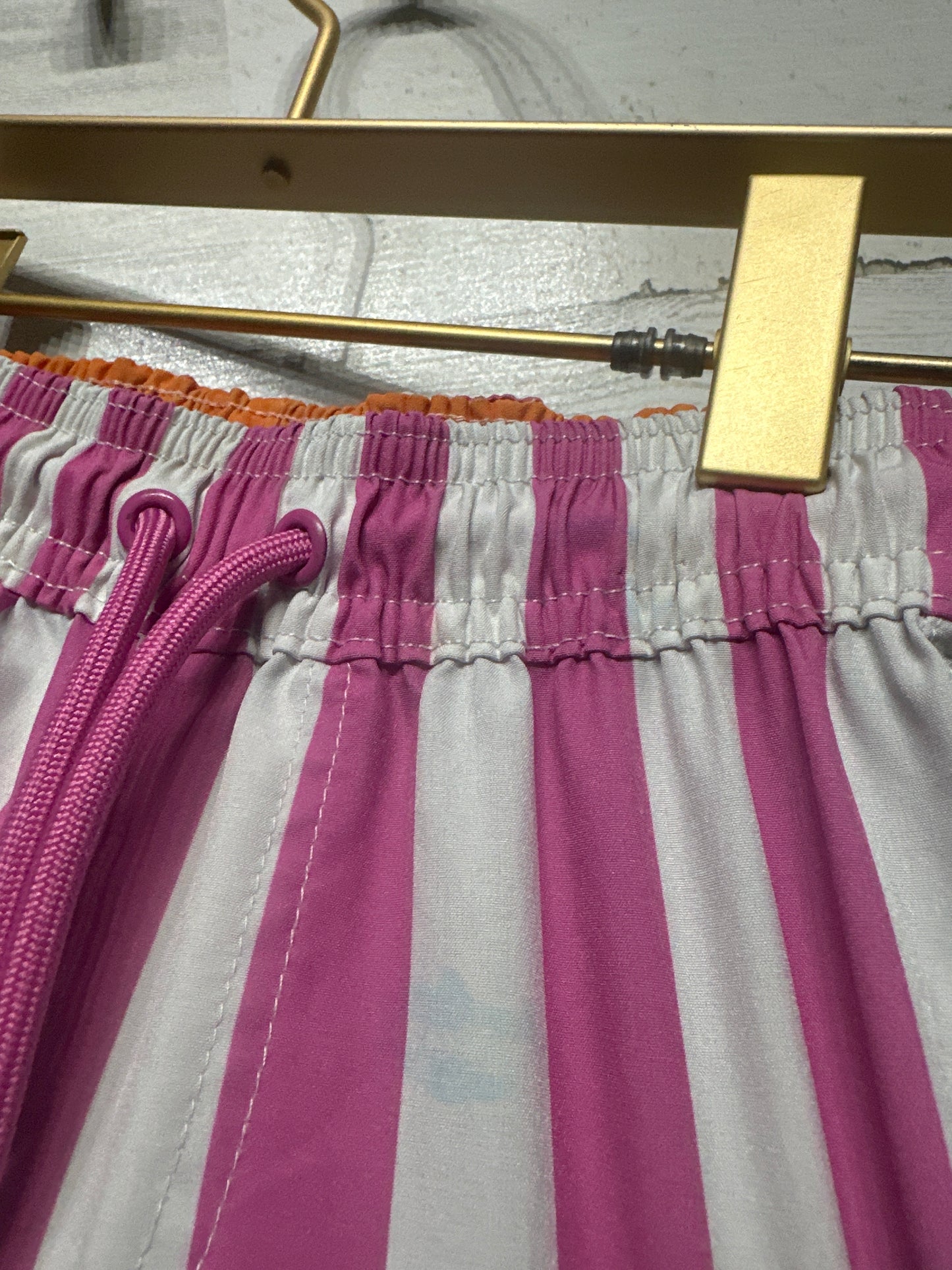 Cotton On Kids Size 2 Pink Striped Swim Trunks Play Condition*