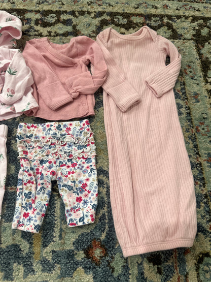 Preemie Girls Bundle 6 Pieces Carter’s VGUC