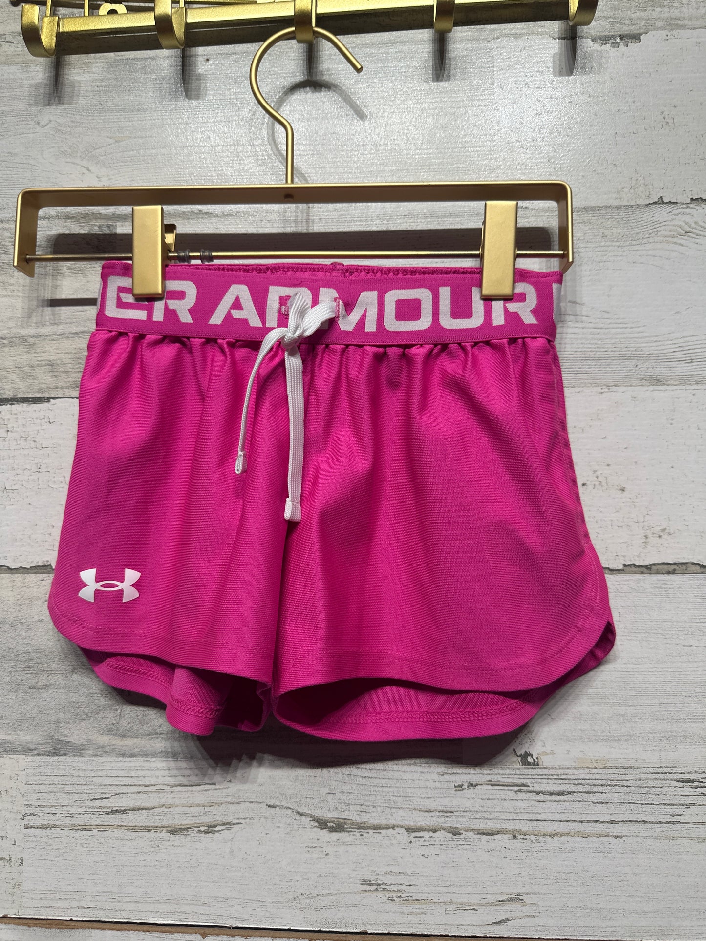 Girls Size XS Under Armour Pink Active Shorts - Very Good Used Condition