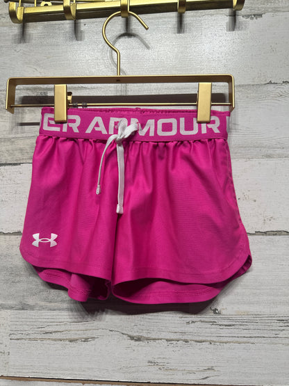 Girls Size XS Under Armour Pink Active Shorts - Very Good Used Condition