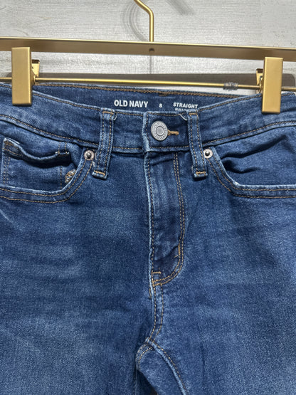 Boys Size 8 Old Navy Straight Adjustable Waist Jeans - Very Good Used Condition