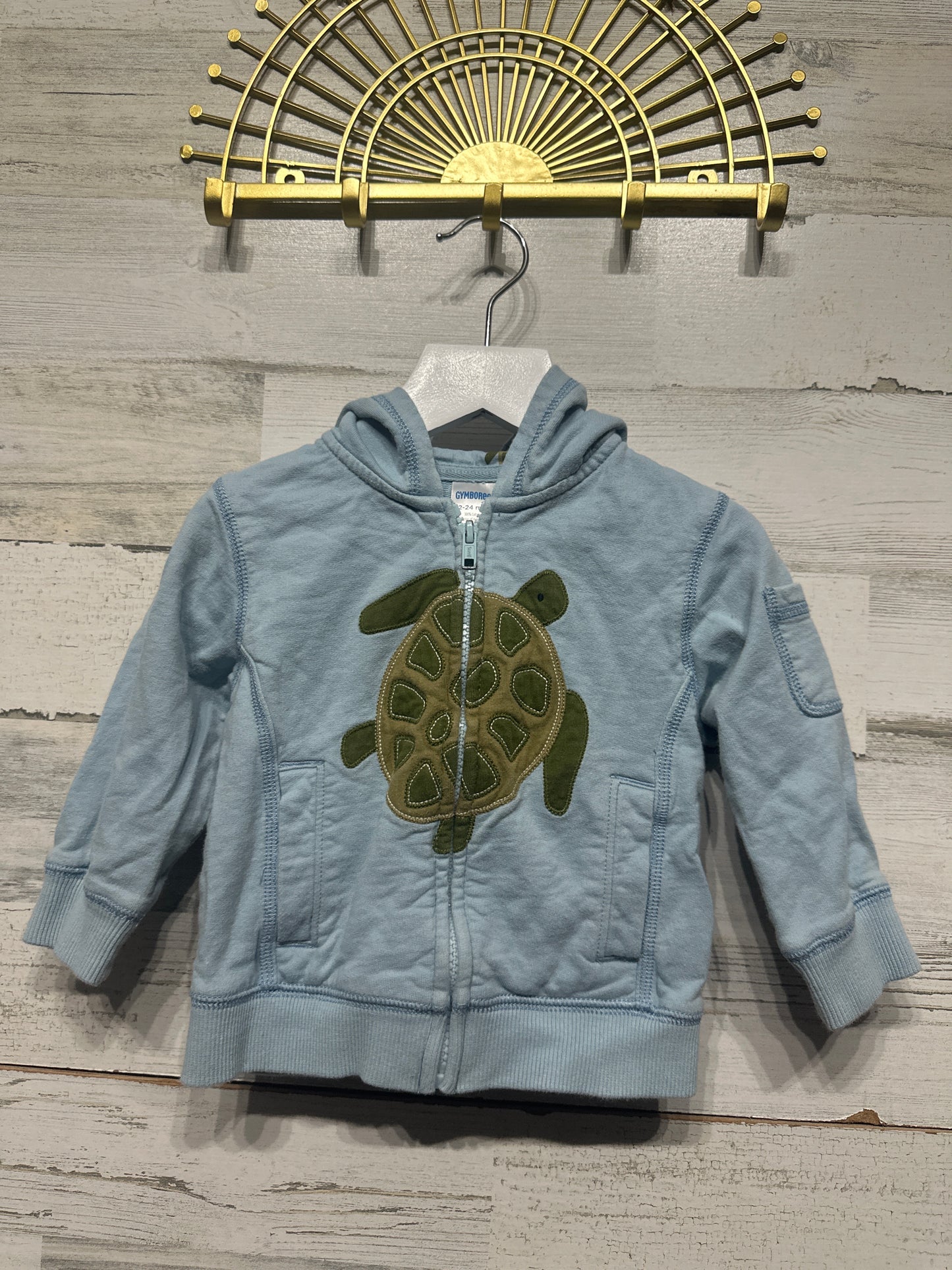 Boys Preowned Size 12-24m Gymboree Turtle Hooded Jacket - Good Used Condition