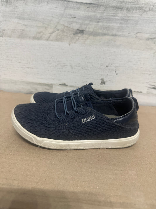 Size 13 (Little Kid) Olukai Navy Slip On Shoes - Good Used Condition