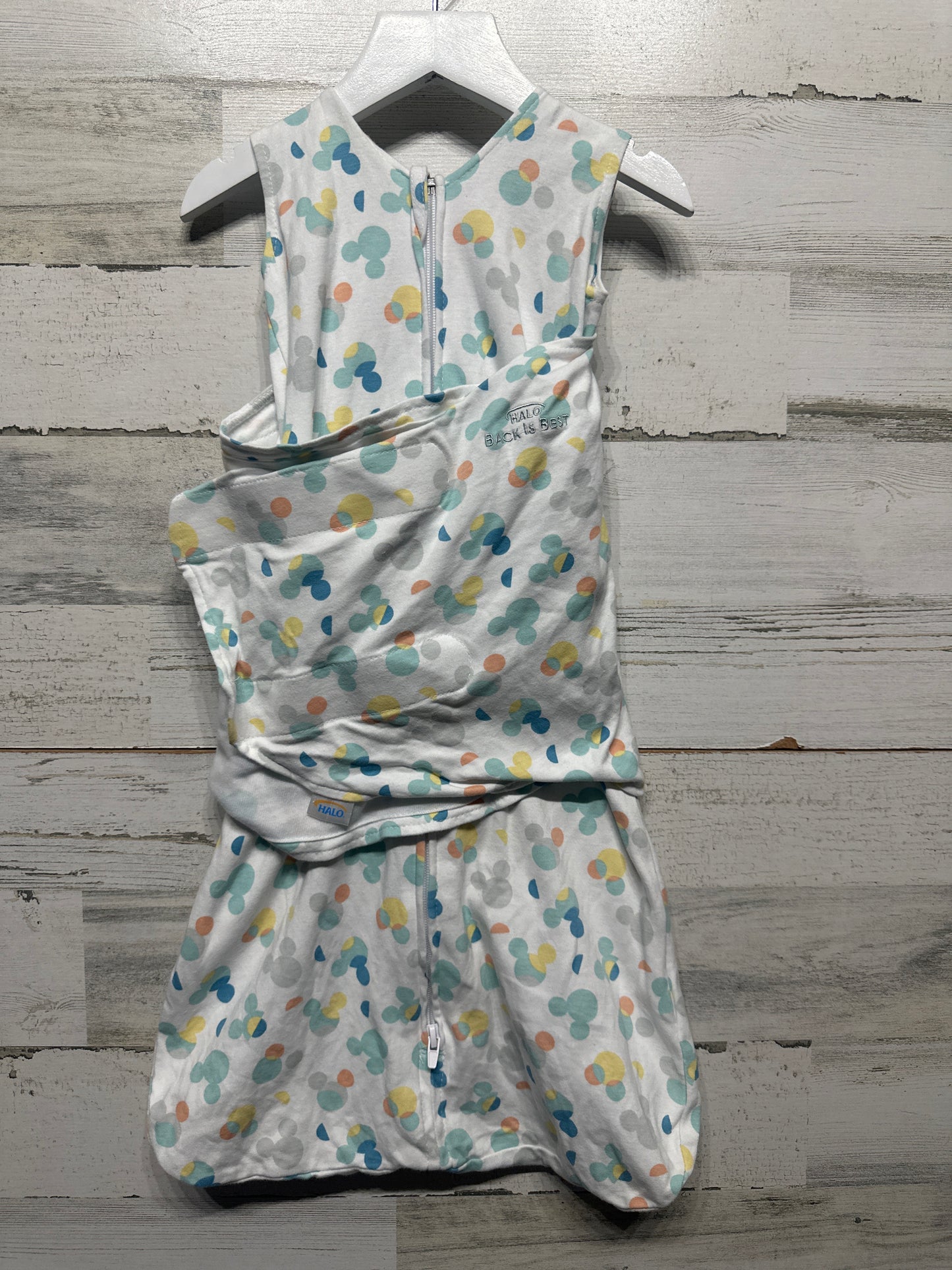 Size 3-6m Small Halo Disney Baby Mickey Mouse SleepSack Swaddle - Very Good Used Condition