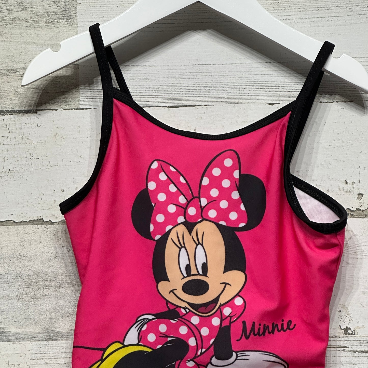 Girls Size 6/6x Disney Minnie Mouse Swim Top - Good Used Condition
