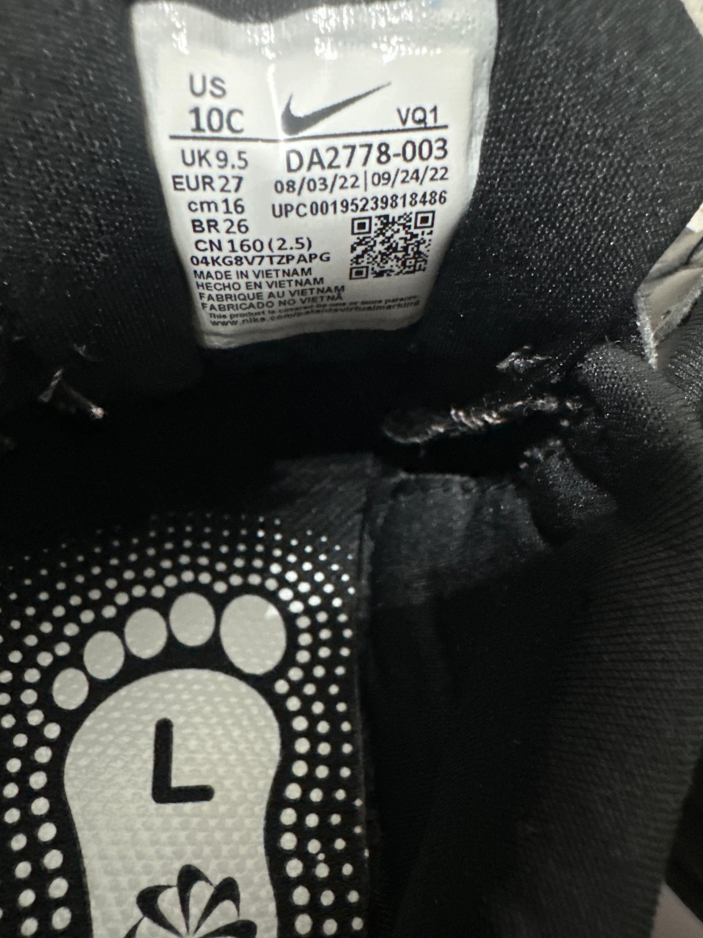 Size 10 (Toddler) Nike Black StarRunner Shoes - Very Good Used Condition