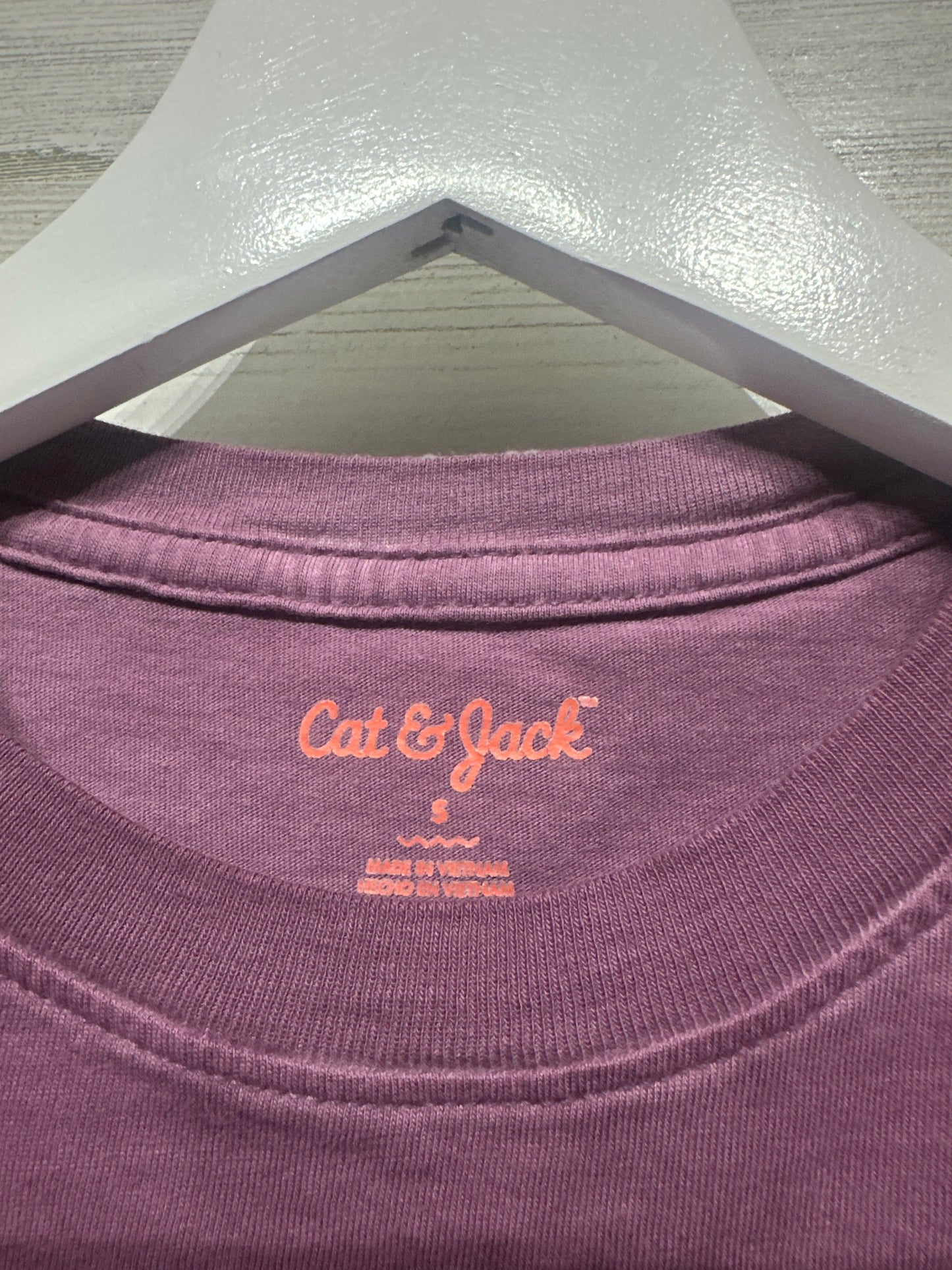 Boys Size Small Cat and Jack Purple Pocket T-Shirt - Very Good Used Condition