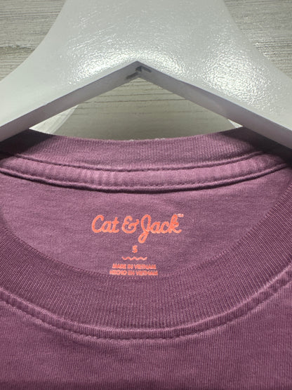 Boys Size Small Cat and Jack Purple Pocket T-Shirt - Very Good Used Condition