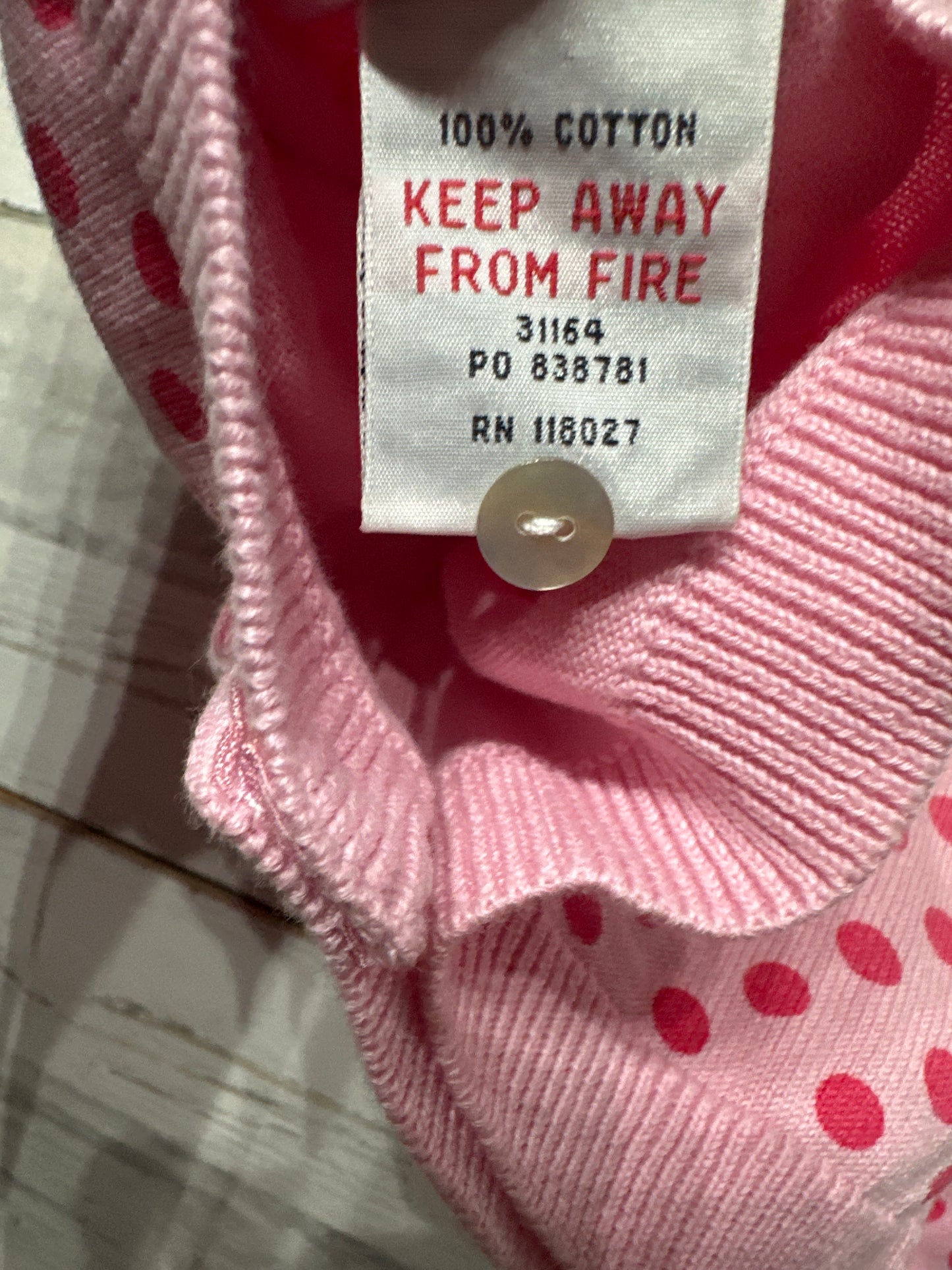 Mini Boden Cotton Pink Polka Dot Cardigan - Girls Size 5-6 - Very Good Used Condition