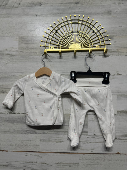 Ribbed Floral Set Carter’s Girls 3m VGUC