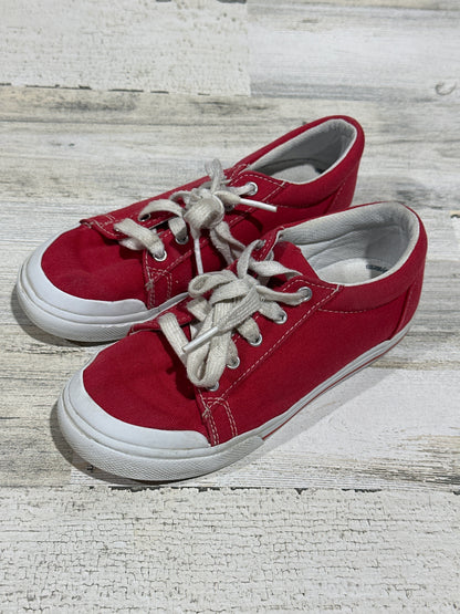 Footmates Taylor Red Sneakers Shoes - Size Youth 1 - Good Used Condition