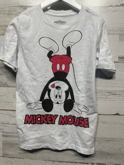 Boys Size 6-7 Years (Small) Disney Mickey Mouse Handstand Shirt - Good Used Condition